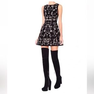 Alice and Olivia Velvet Beaded Dress